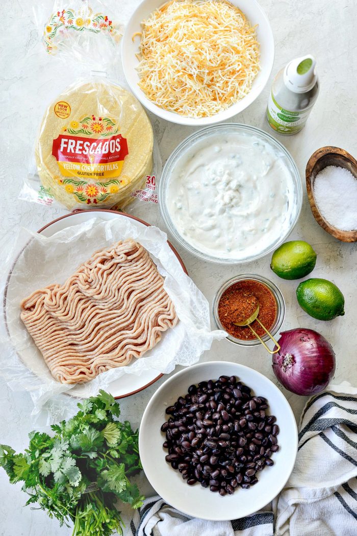 air fryer chipotle chicken black bean taco ingredients