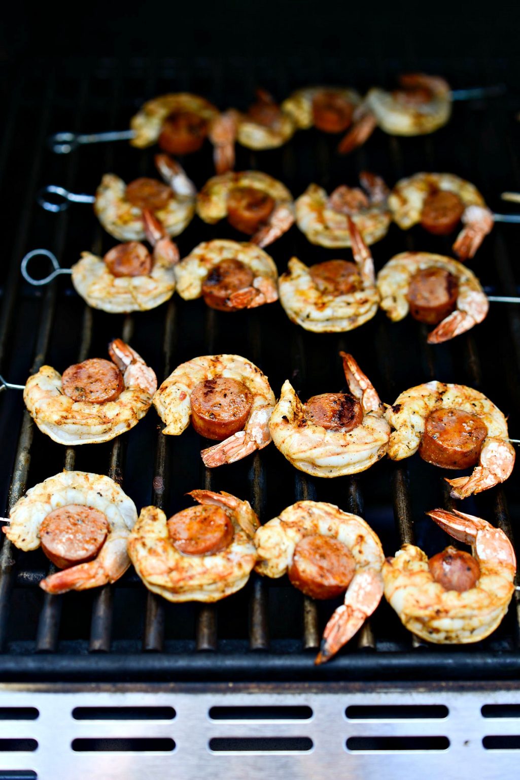 Cajun Shrimp and Andouille Skewers Simply Scratch