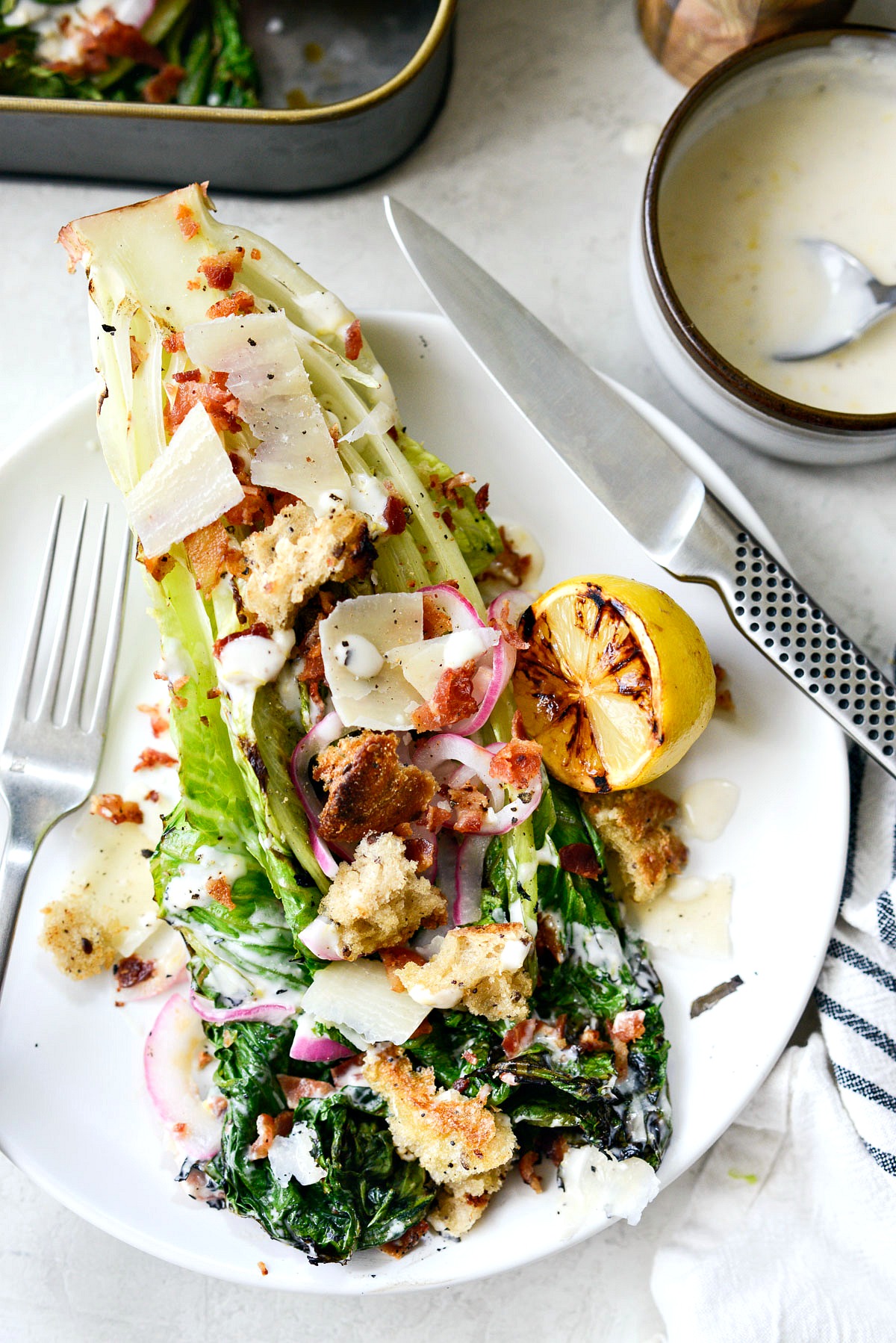 Grilled Romaine Salad - Simply Scratch
