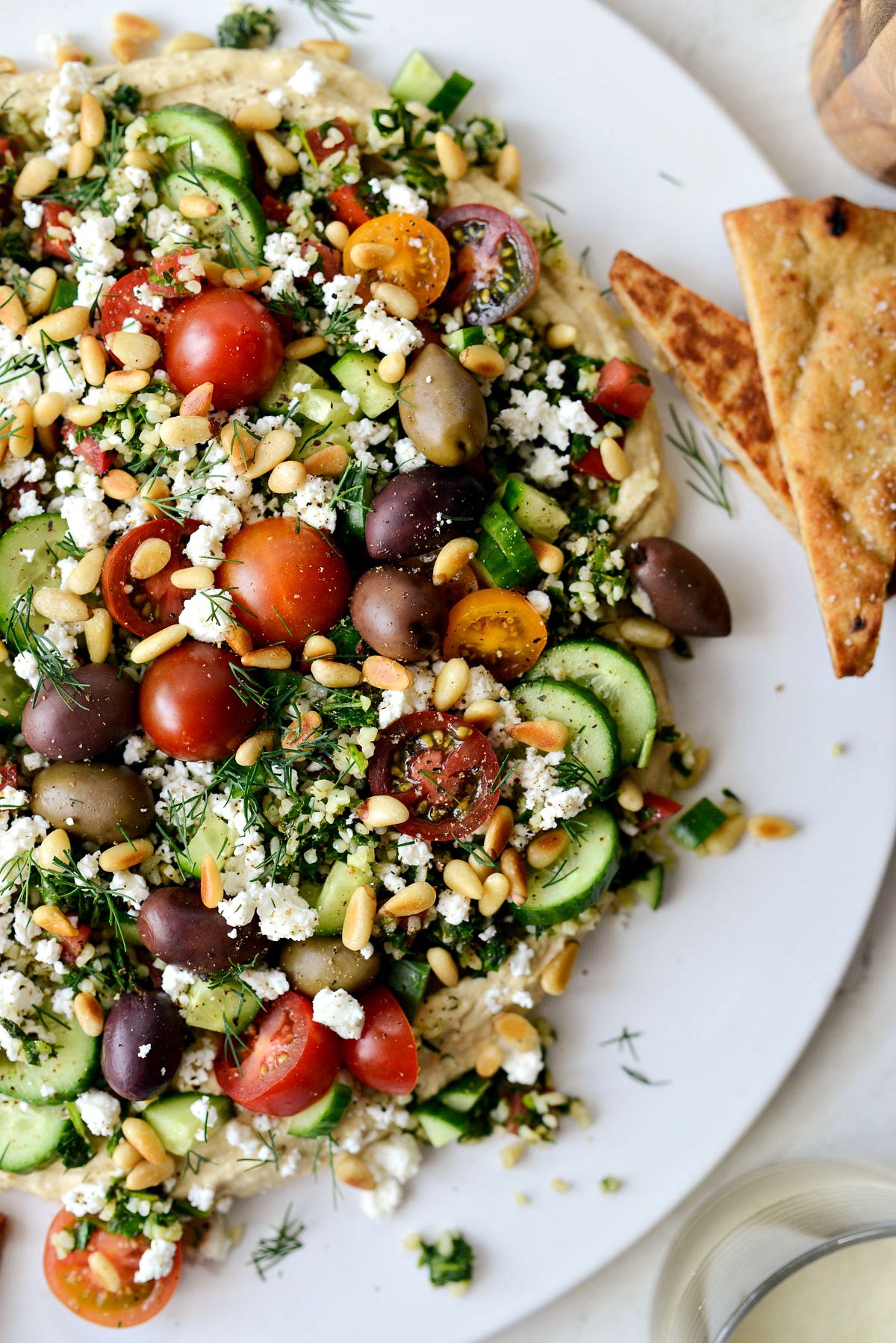 7Layer Loaded Hummus Dip Simply Scratch