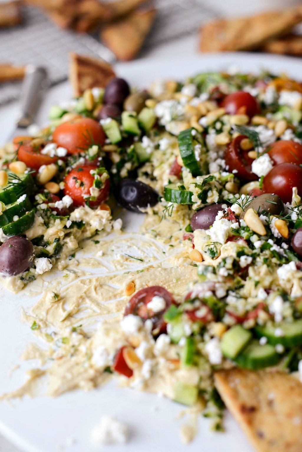 7Layer Loaded Hummus Dip Simply Scratch