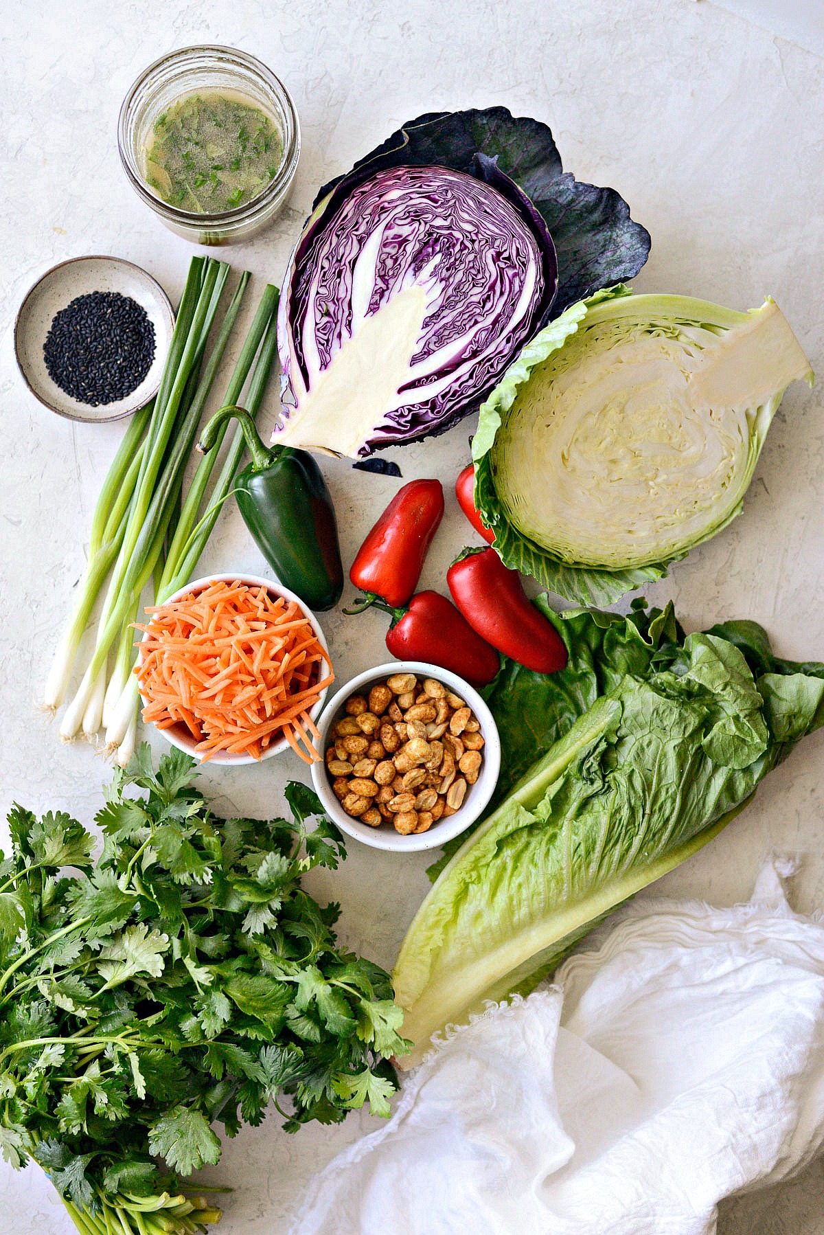 Asian Cabbage Slaw with Basil Ginger Dressing Simply Scratch
