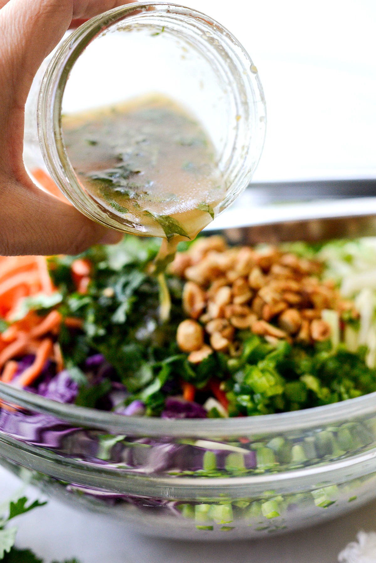 Asian Cabbage Slaw with Basil Ginger Dressing Simply Scratch