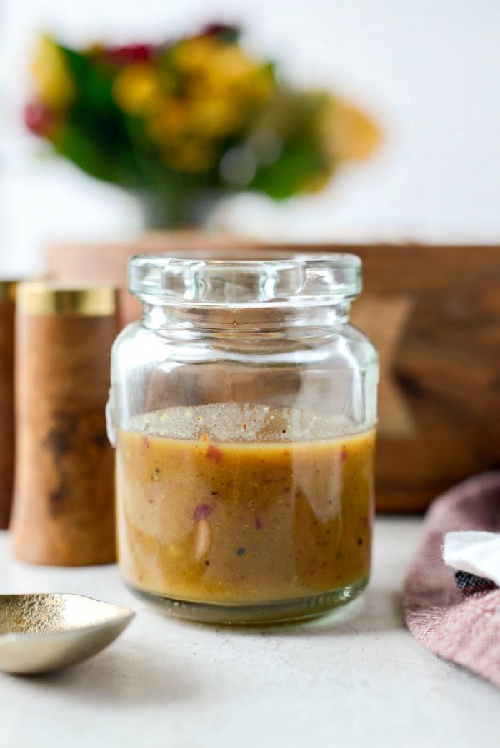 jar of dressing