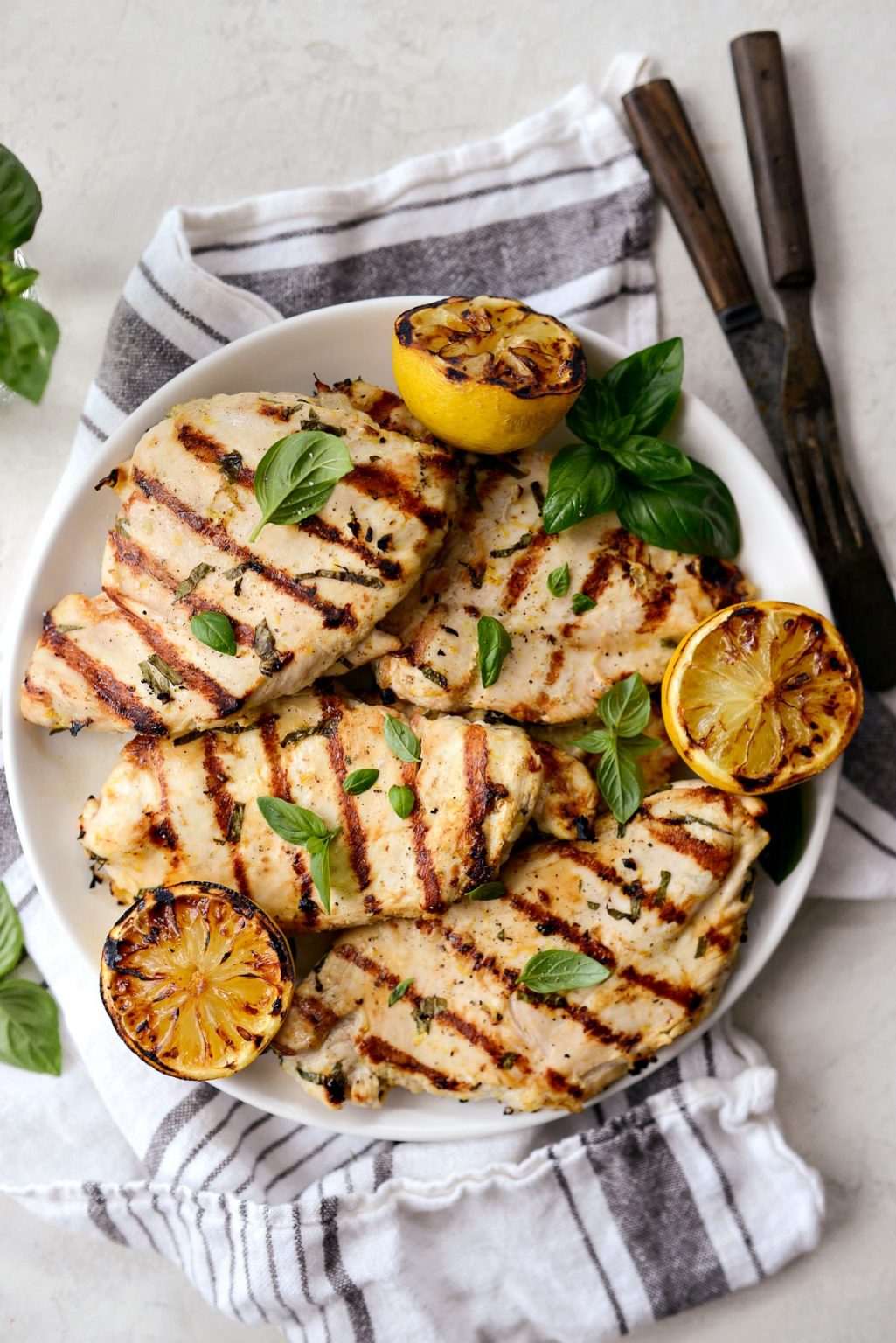 Grilled Lemon Basil Chicken Simply Scratch