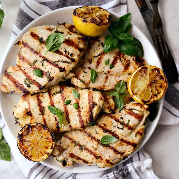 Grilled Lemon Basil Chicken Simply Scratch