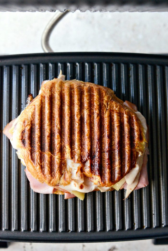 crispy top view of sandwich