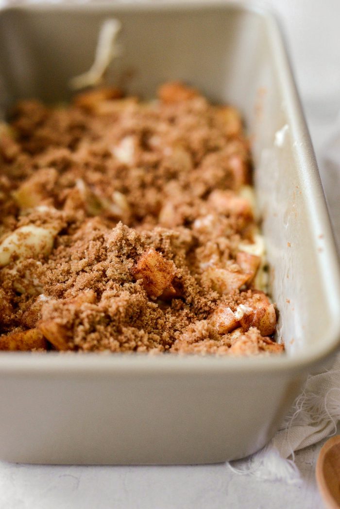 sprinkle half of the brown sugar over top