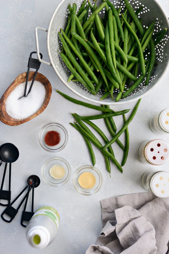 Air Fryer Green Bean Ingredients.