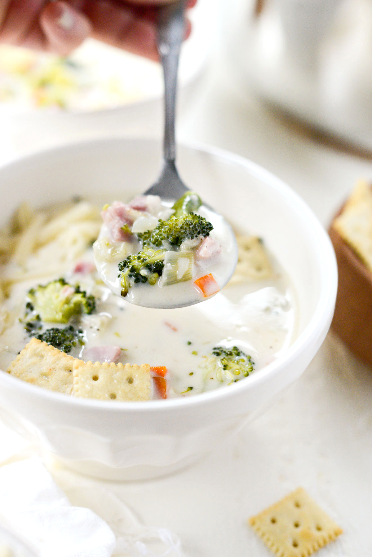 Broccoli Ham and Swiss Soup Simply Scratch
