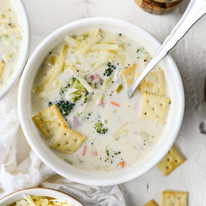 Broccoli Ham and Swiss Soup Simply Scratch