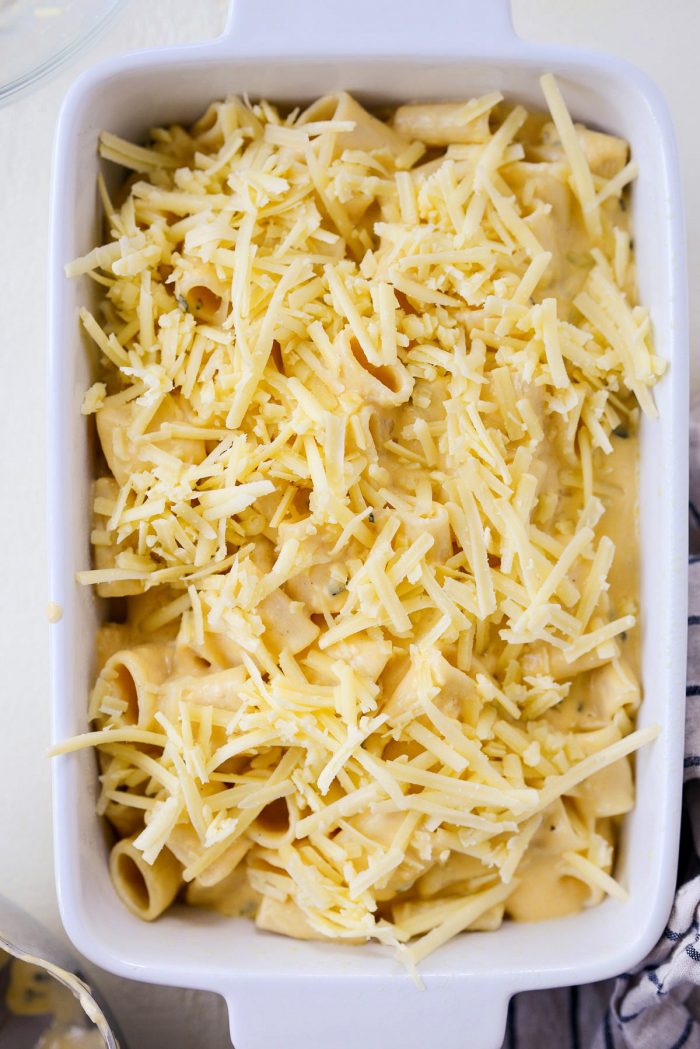 top with cheese