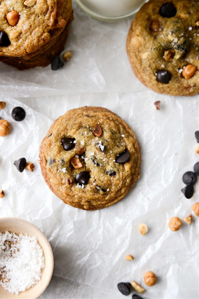 Salted Caramel Espresso Hazelnut Cookies