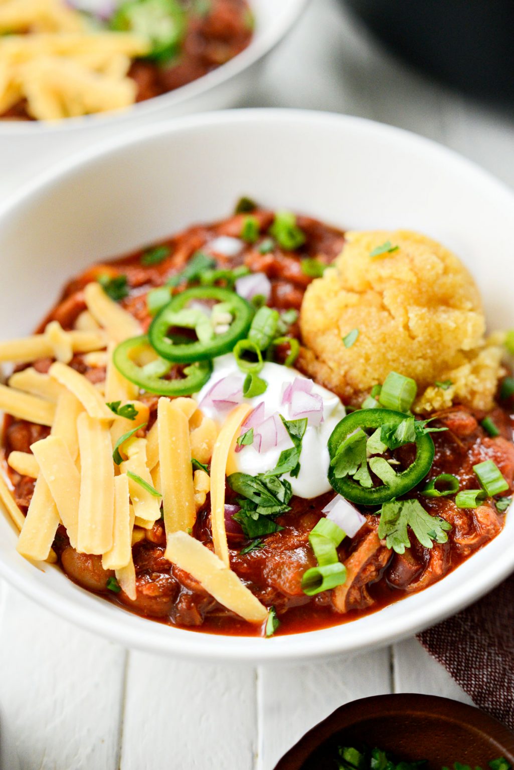 Smoky Pulled Pork Chili Simply Scratch