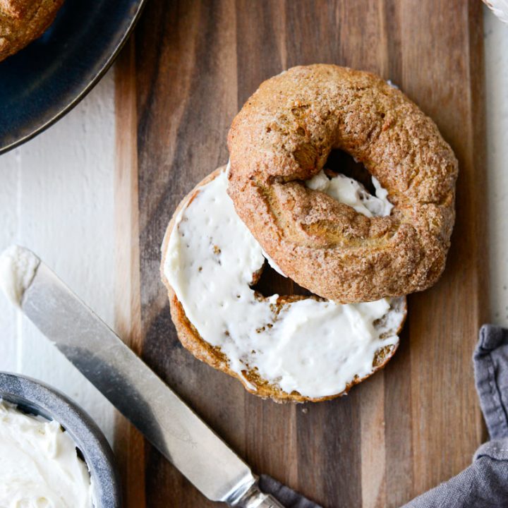 Air Fryer Pumpkin Spice Bagels