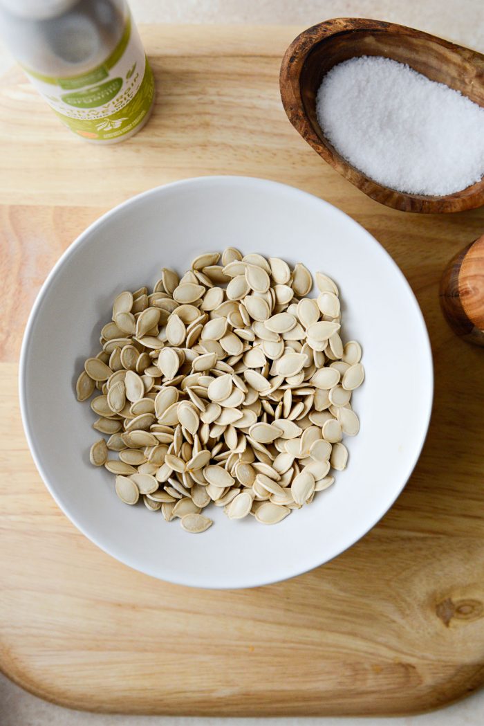 completely dry pumpkin seeds.