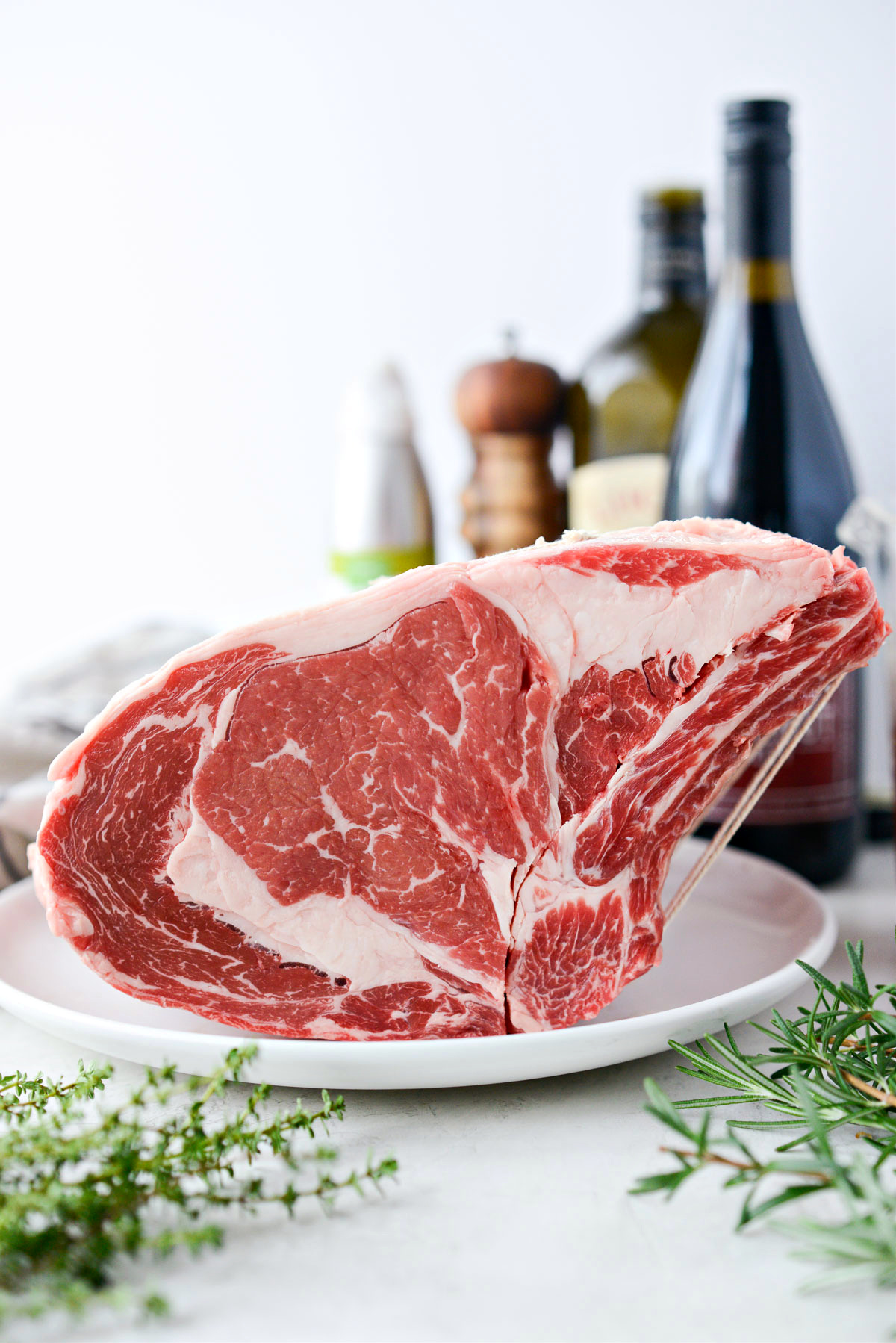 Dijon Rosemary Crusted Prime Rib Roast with Pinot Noir Au jus Simply