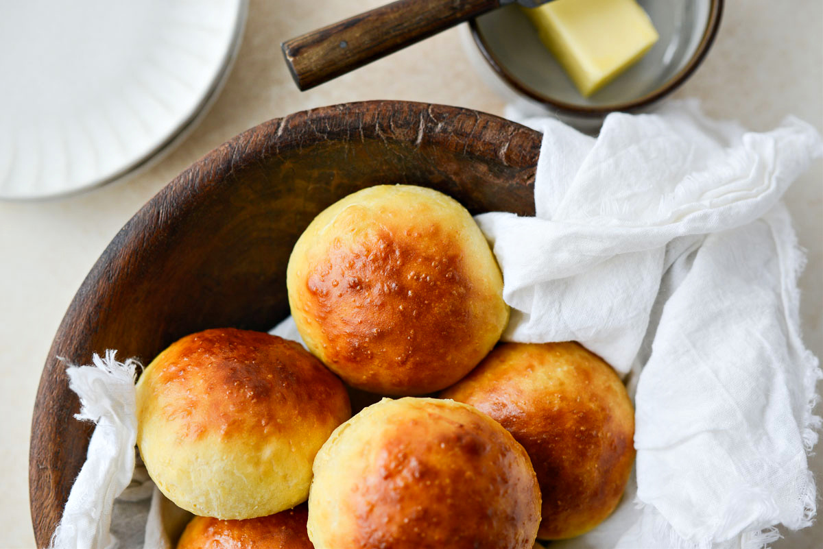Easy Brioche Dinner Rolls Simply Scratch
