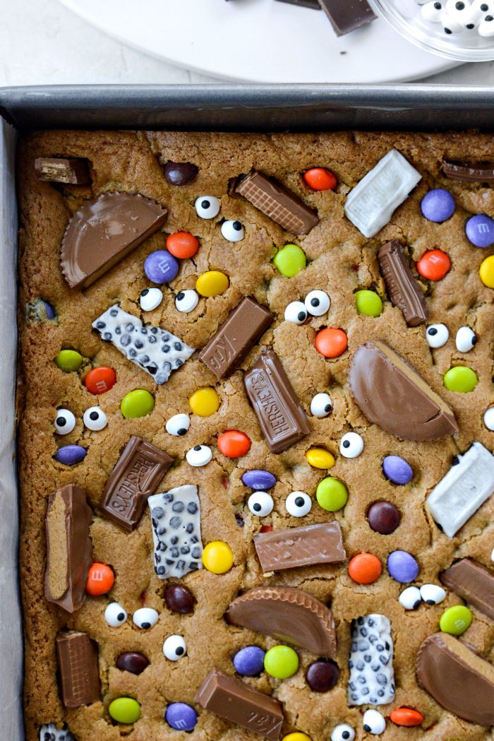 Halloween Candy Cookie Bars