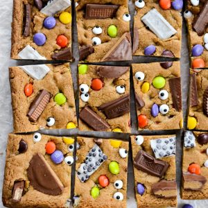 Halloween Candy Cookie Bars