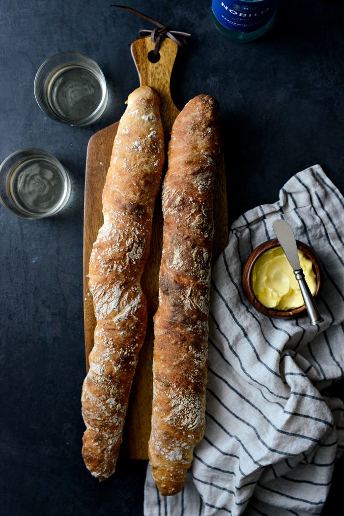 The Easiest No Knead Baguette Recipe