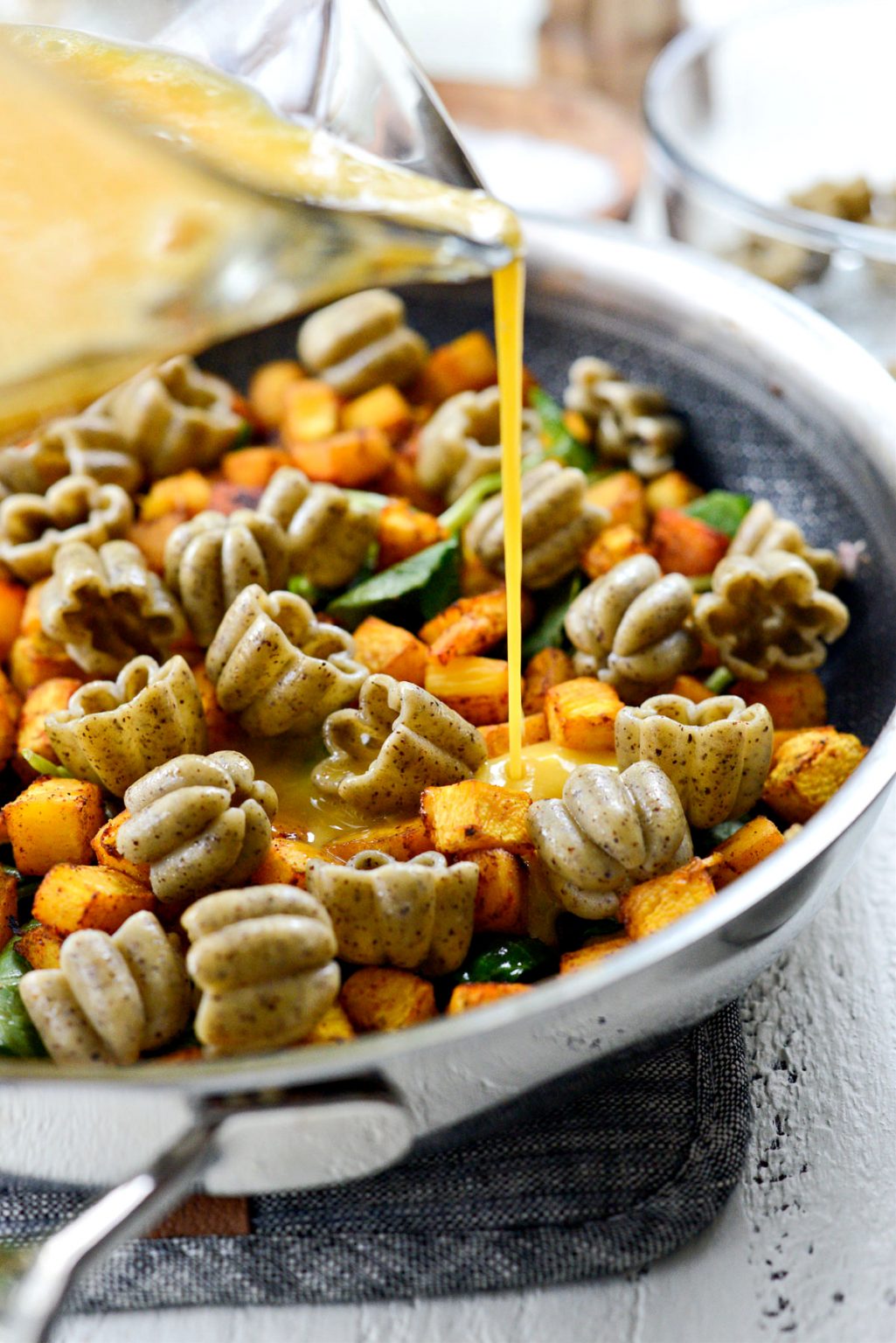 Roasted Pumpkin Kale and Feta Frittata Simply Scratch