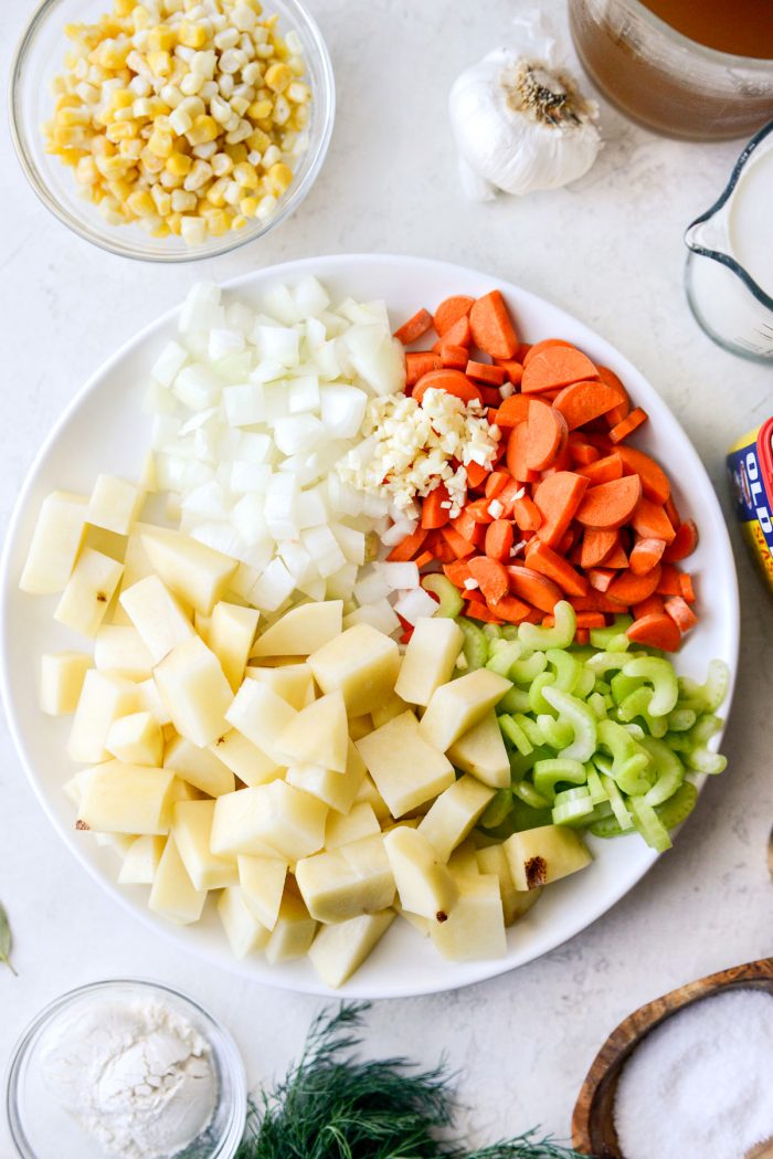 prepped veggies