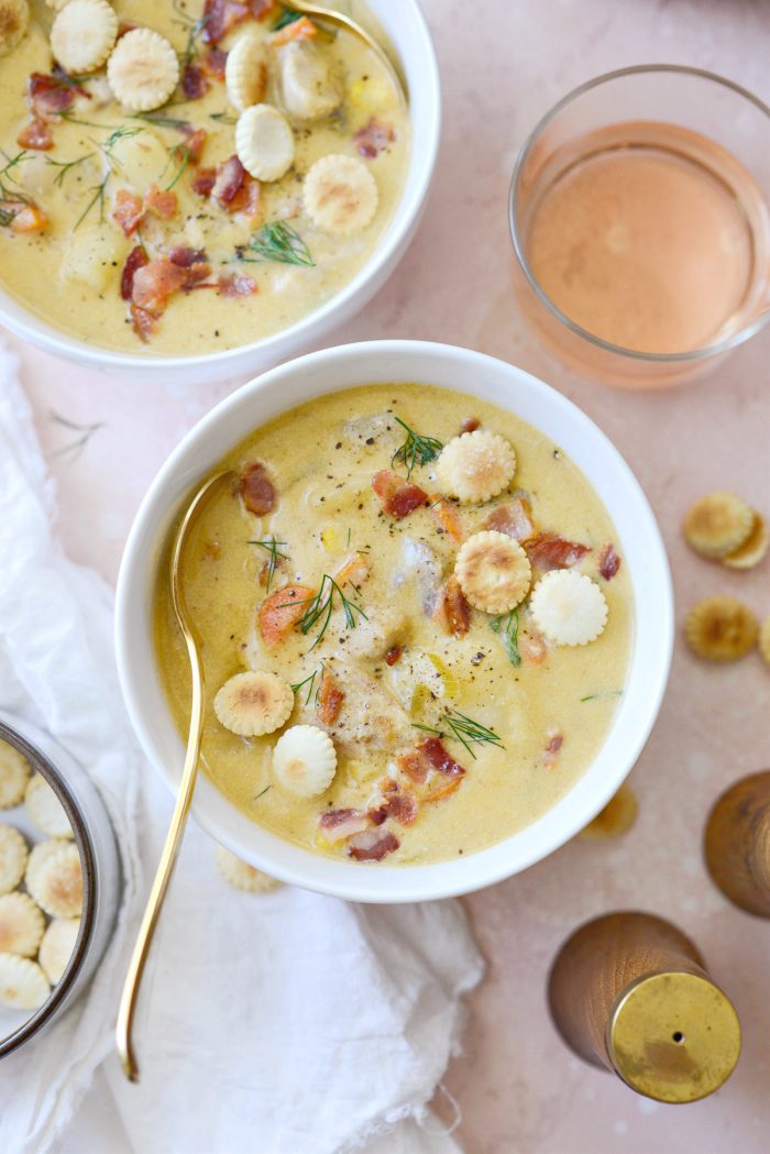 Homemade Salmon Chowder.