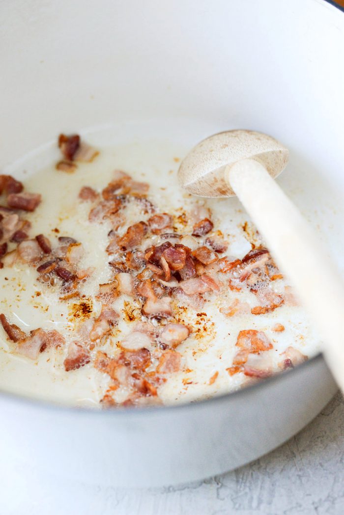 crispy bacon in dutch oven