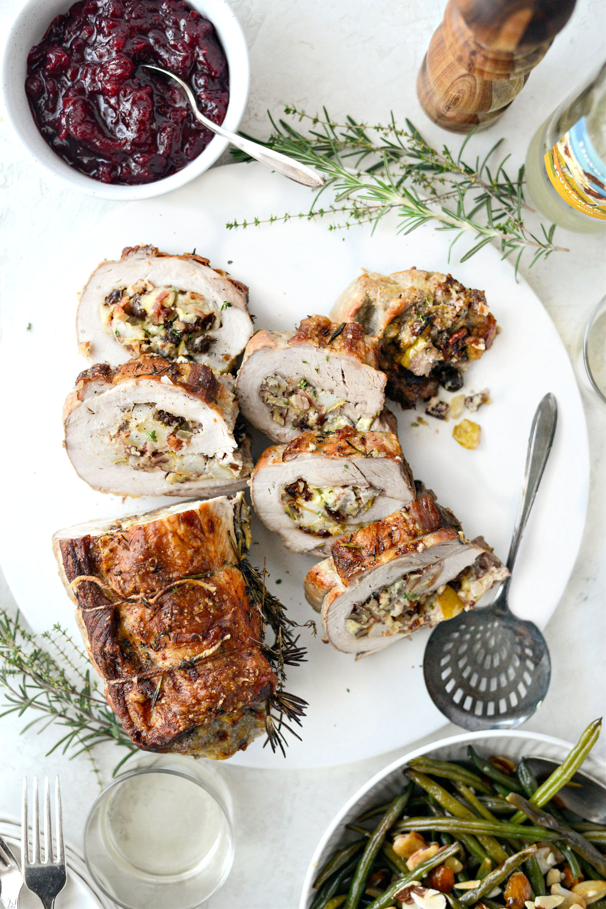 Bacon Pear and Blue Cheese Stuffed Pork Loin Simply Scratch