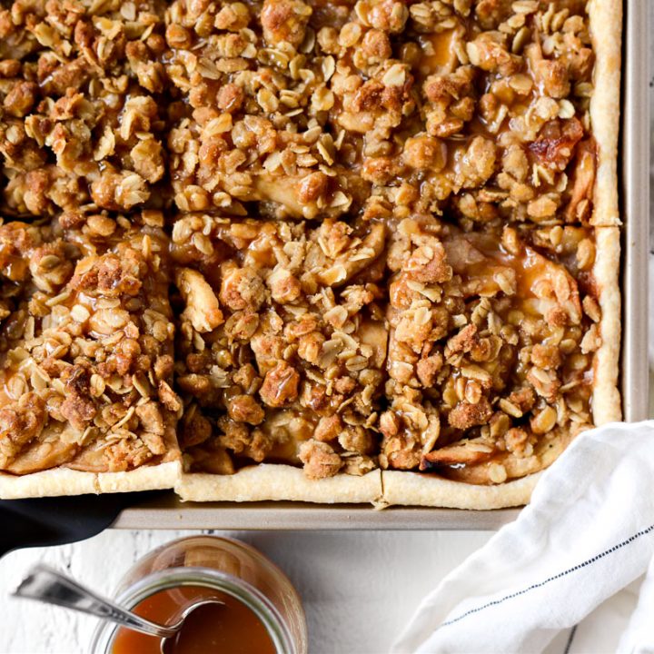 Caramel Apple Slab Pie