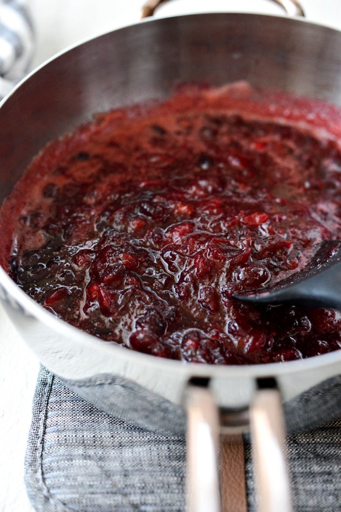 mashed cranberries.