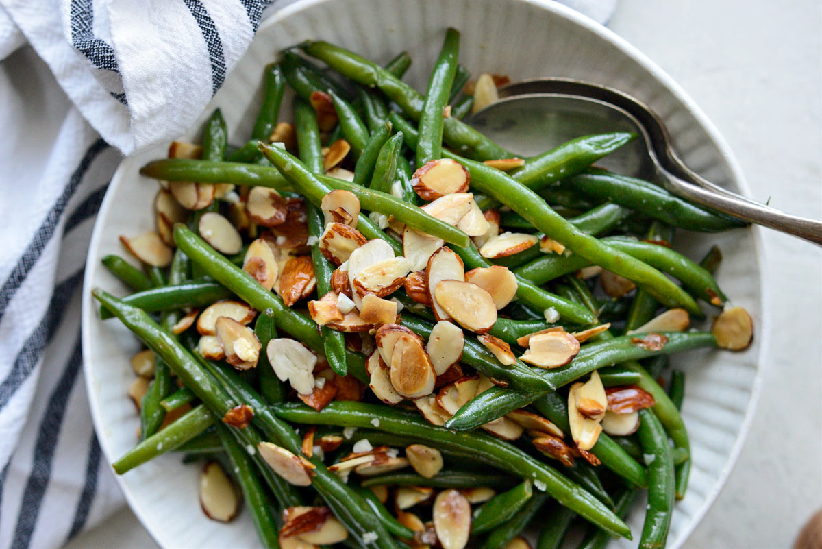 Garlicky Green Beans Almondine Simply Scratch