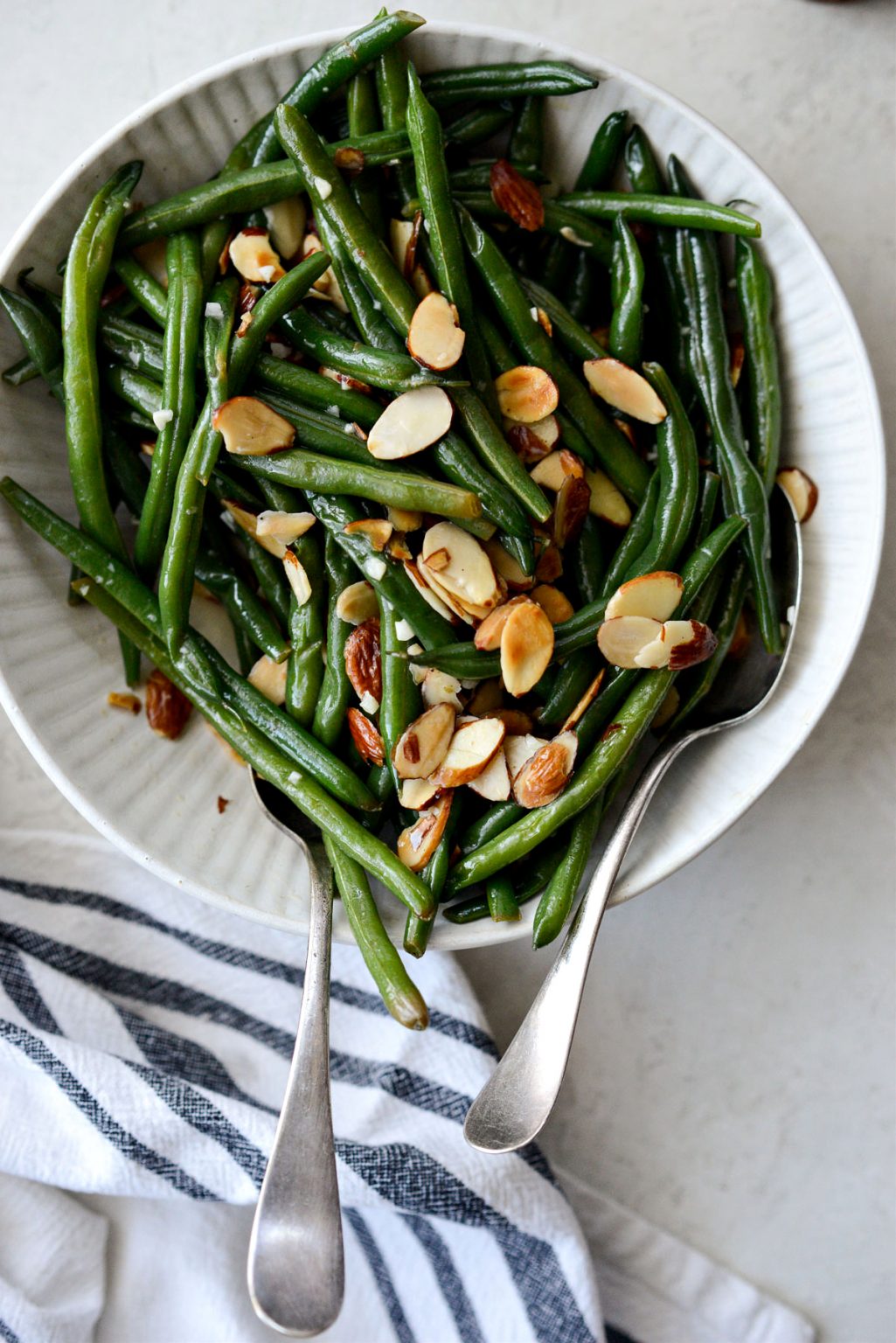 Garlicky Green Beans Almondine Simply Scratch