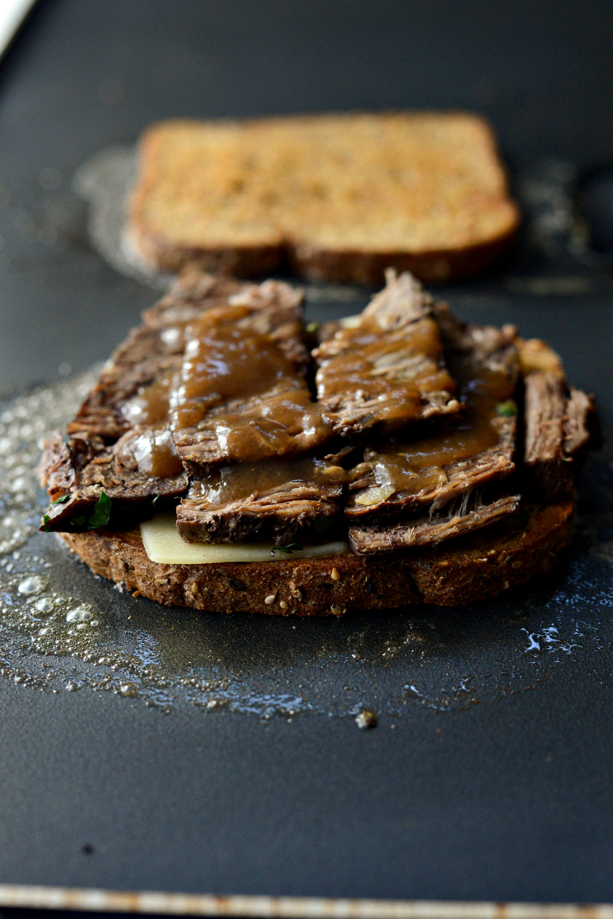 Leftover Pot Roast Cheddar Grilled Cheese Sandwich Simply Scratch