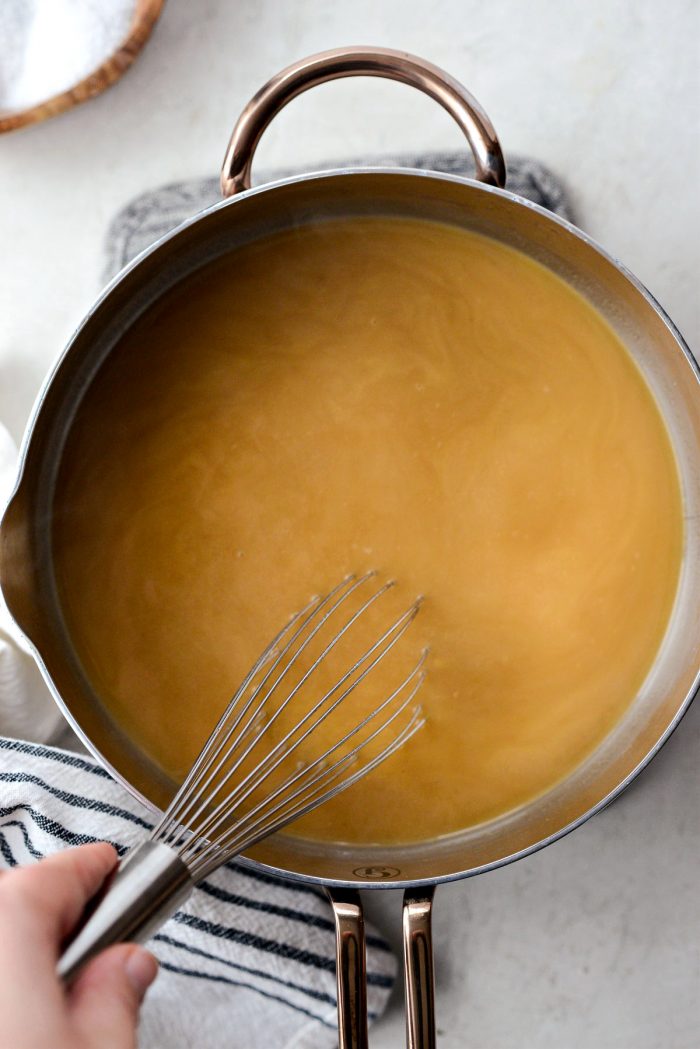 simmer, whisking often, until thickened