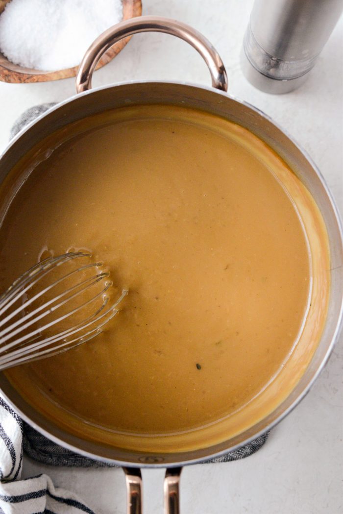 thickened gravy