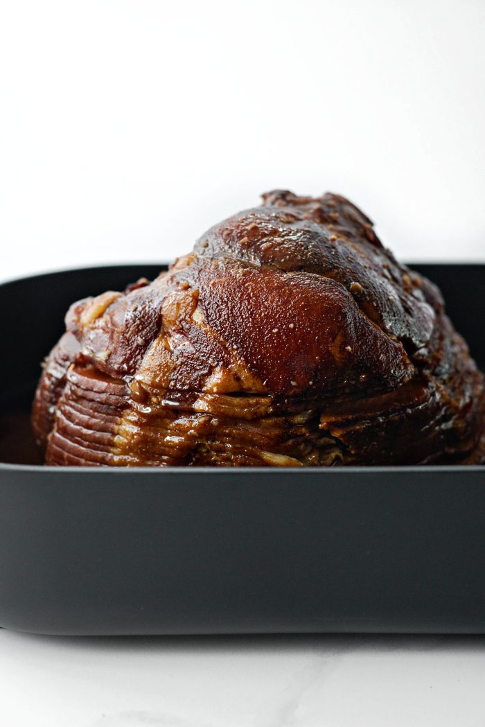 slide ham back into the oven