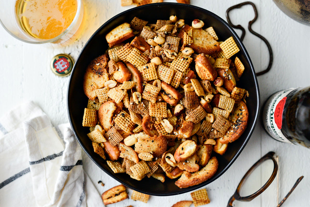 Everything Plus the Bagel Chex Mix Simply Scratch