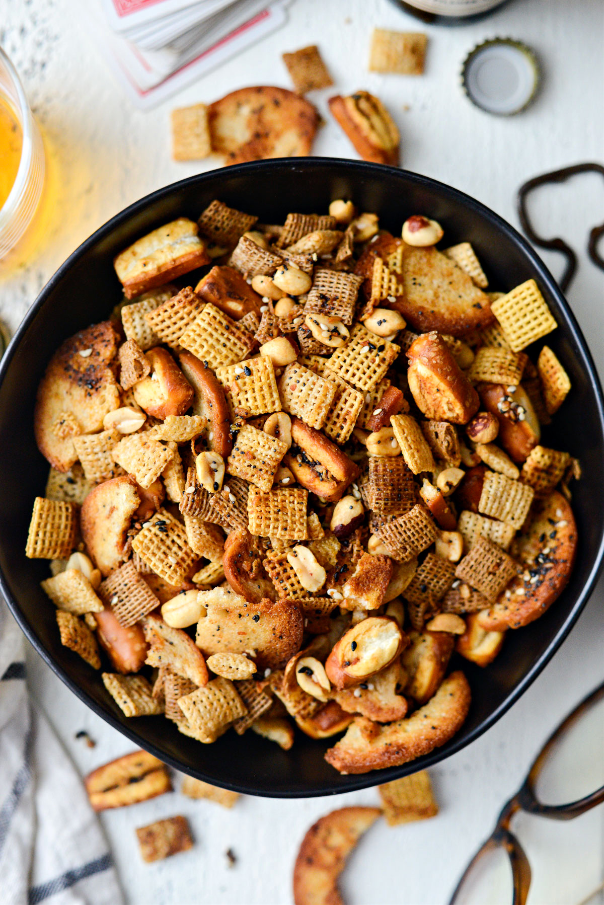 Everything Plus the Bagel Chex Mix Simply Scratch