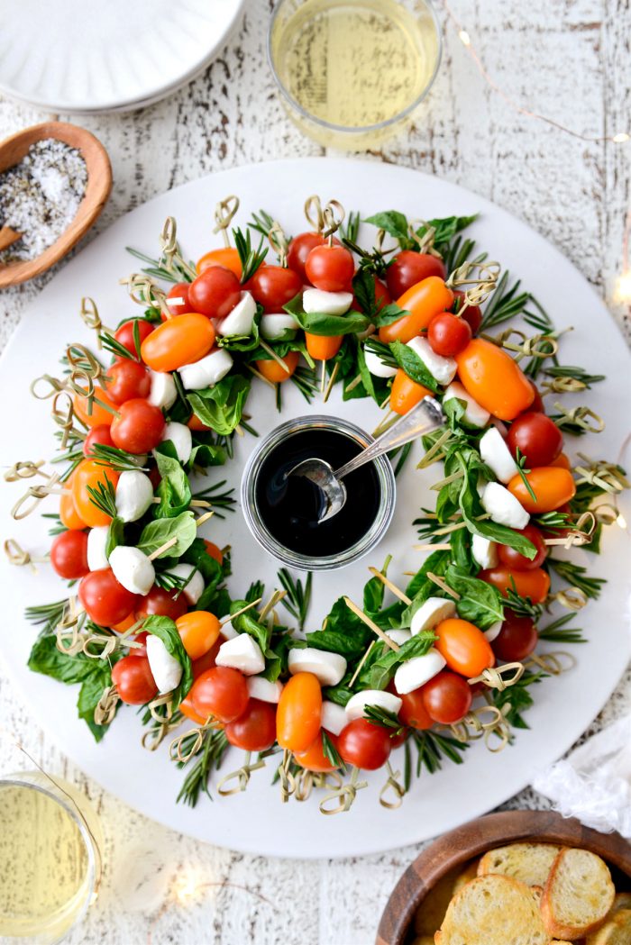 Holiday Caprese Wreath - Simply Scratch