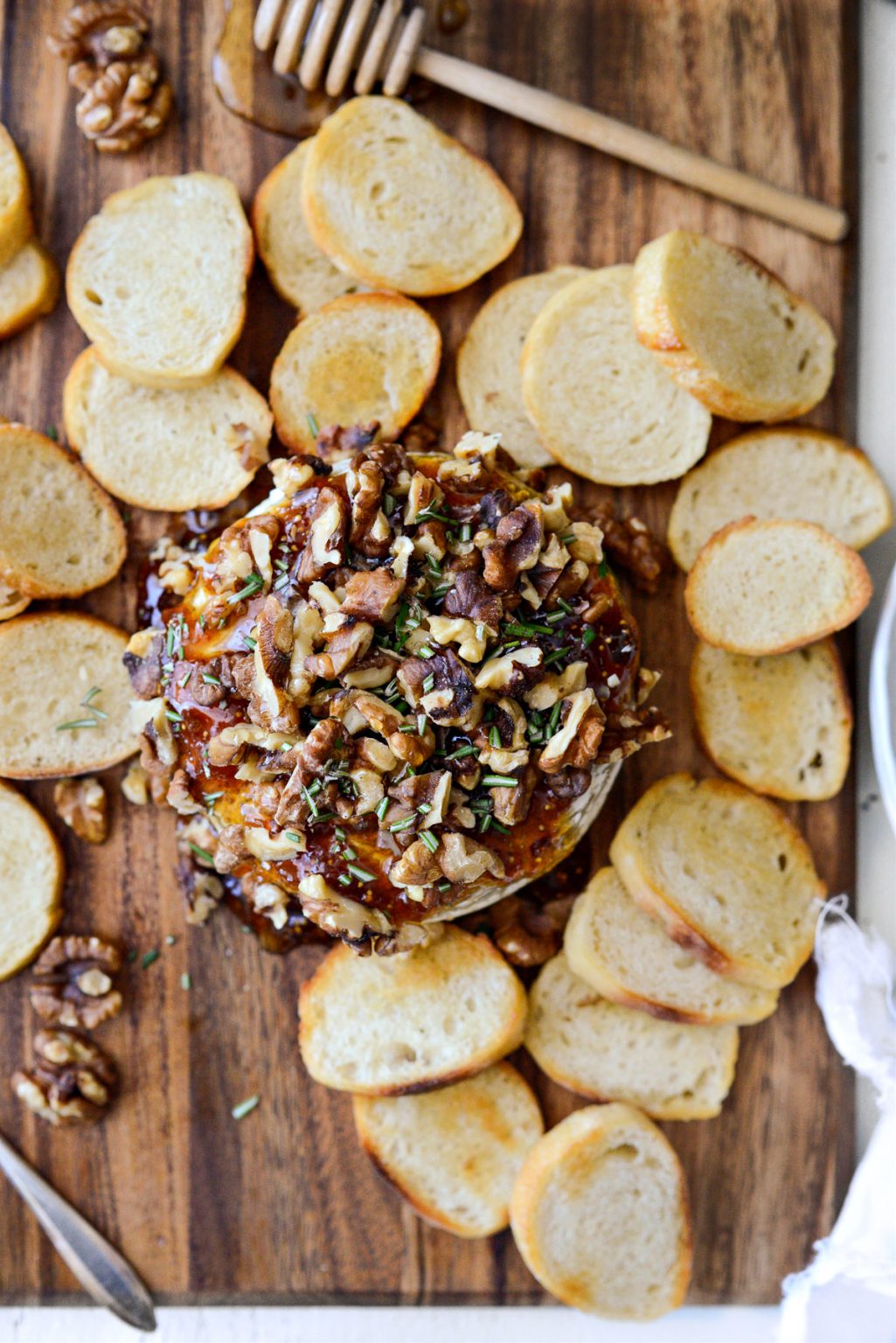 Honey Baked Brie with Fig Jam and Walnuts Simply Scratch