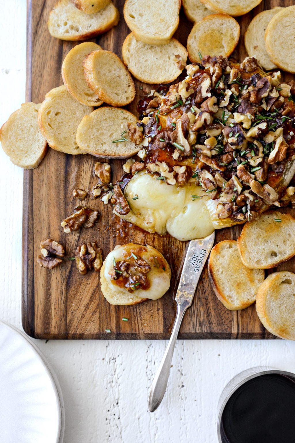 Honey Baked Brie with Fig Jam and Walnuts Simply Scratch