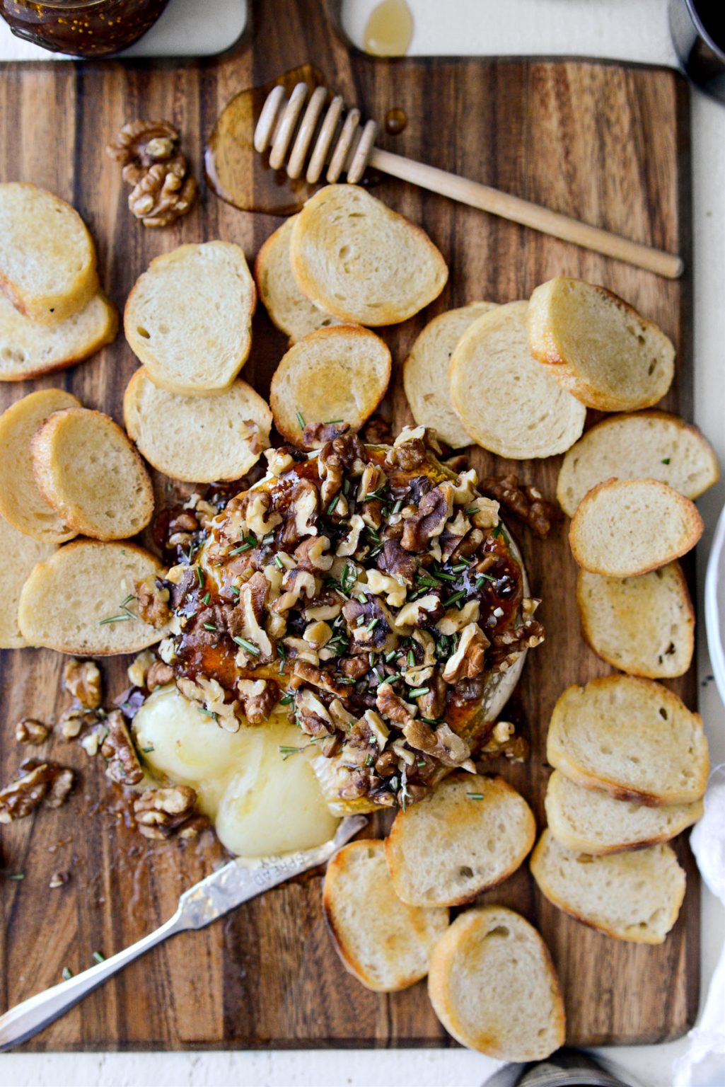 Honey Baked Brie with Fig Jam and Walnuts Simply Scratch