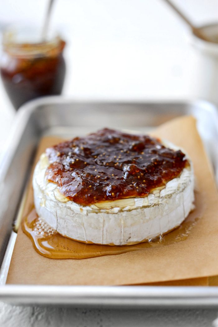 topped with fig jam