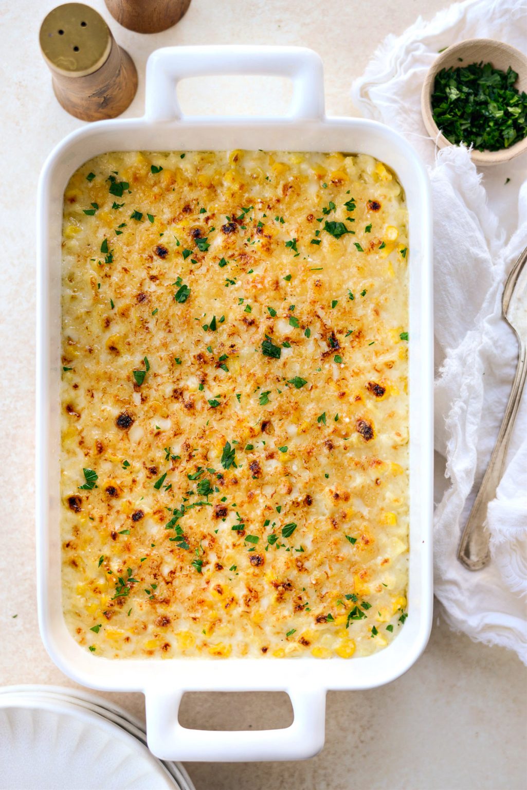 Parmesan Garlic Corn Au Gratin Simply Scratch