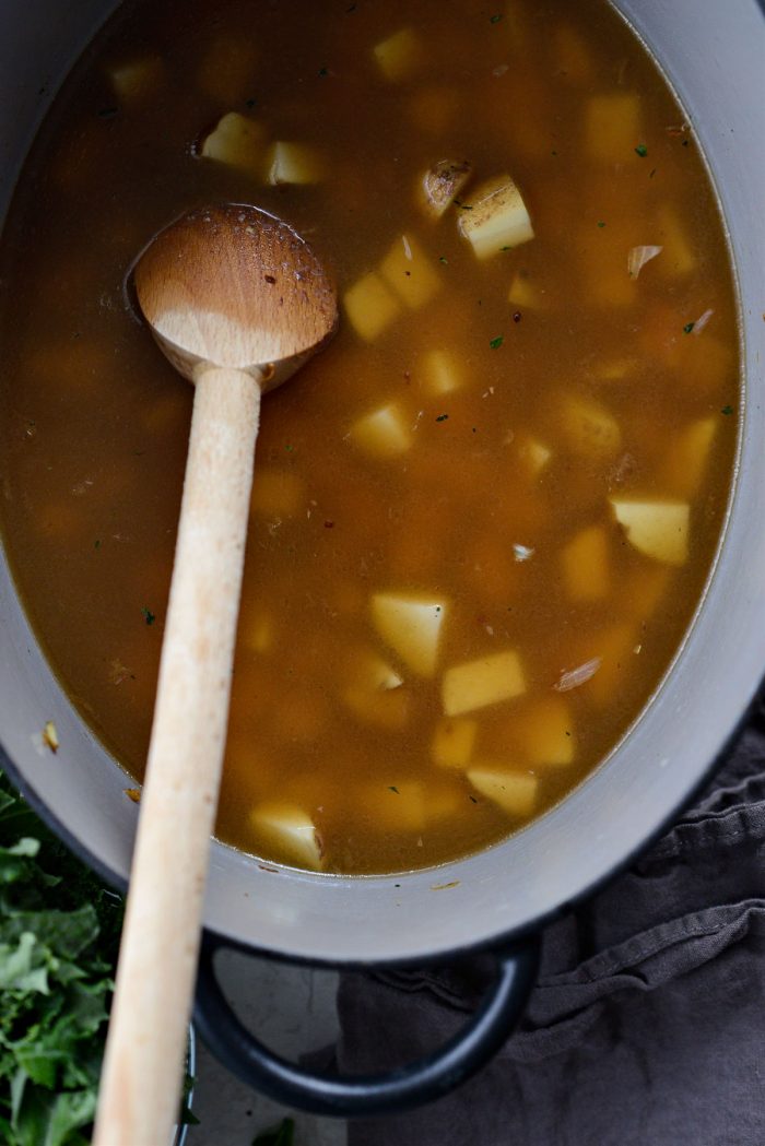 simmered potatoes