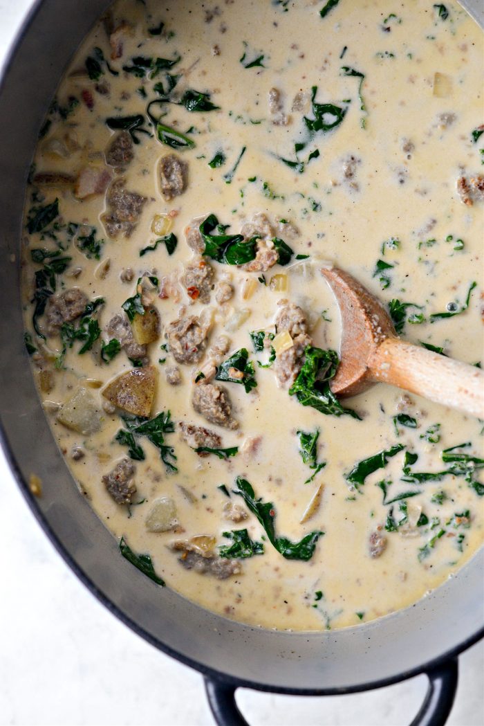 stirring zuppa toscana