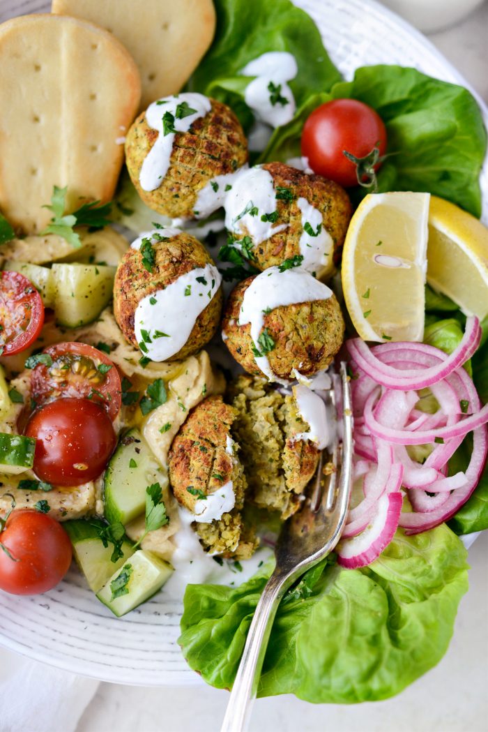 close up of Air Fryer Falafel