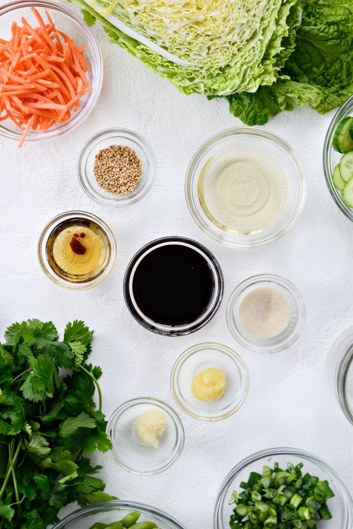 Asian Cashew Chicken Mason Jar Salad dressing ingredients